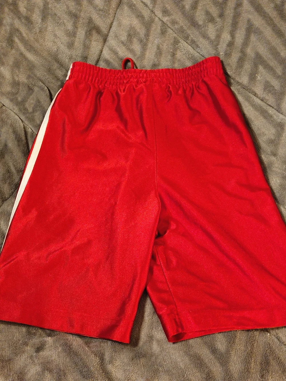 adidas Red Boyssize Small Athletic Shorts with White Side Stripe New Without Ta